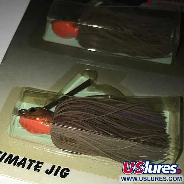 DUH Ultimate Weedless Jig UV Fransenjig, Braun / Rot, 12g, UV, #6294