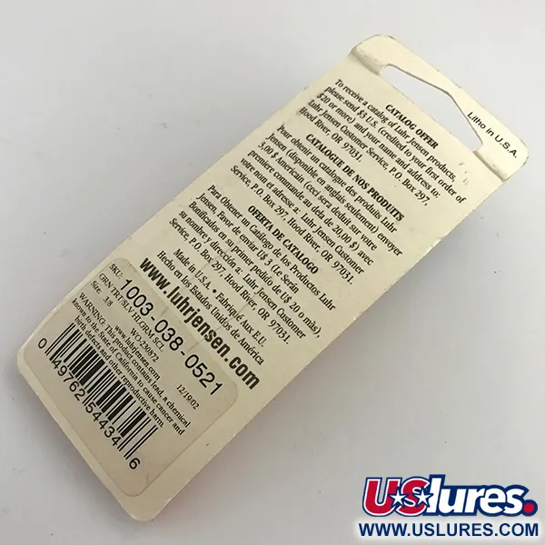 Luhr Jensen Krocodile Die #3 UV Blinker, Regenbogenforelle, 10g, #5958