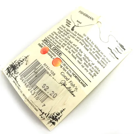 Northland Live Fishing Bait Roach Rig UV Montage, Orange, UV, #5967