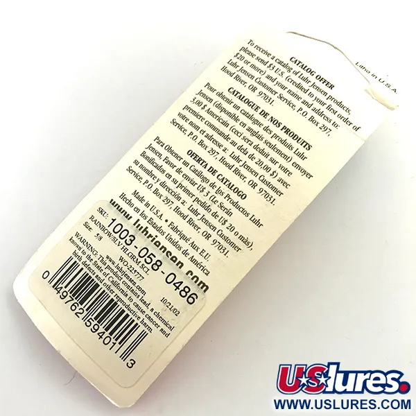 Luhr Jensen Krocodile Die #4 Blinker, Rainbow, 19g, Wirbel, #1003-058-0486