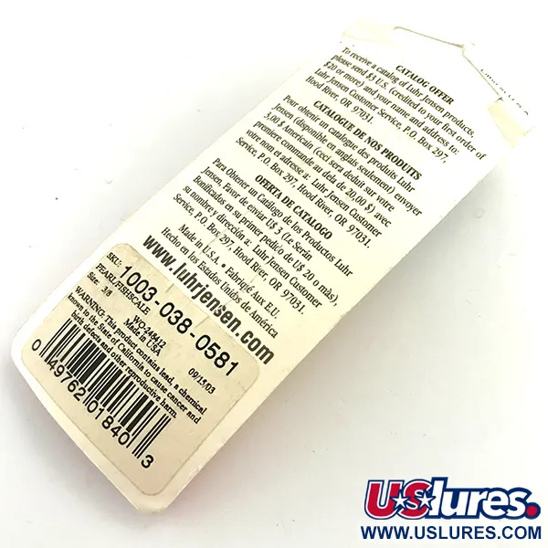 Luhr Jensen Krocodile Die #3 Blinker, White Pearl, 14g, #5970