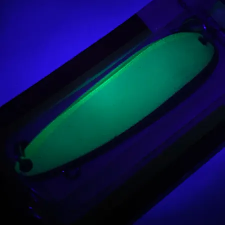 Luhr Jensen Krocodile Die #4 Glow Blinker, Weiß / Grün, 19g, #5971