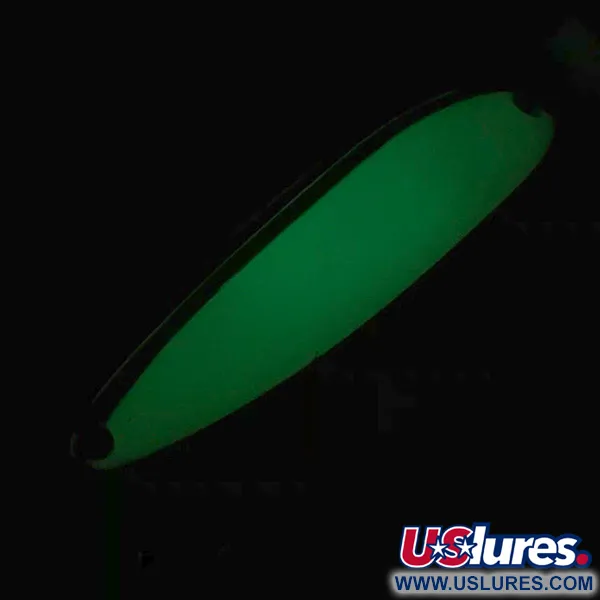 Luhr Jensen Krocodile Die #4 Glow Blinker, Weiß / Grün, 19g, #5971