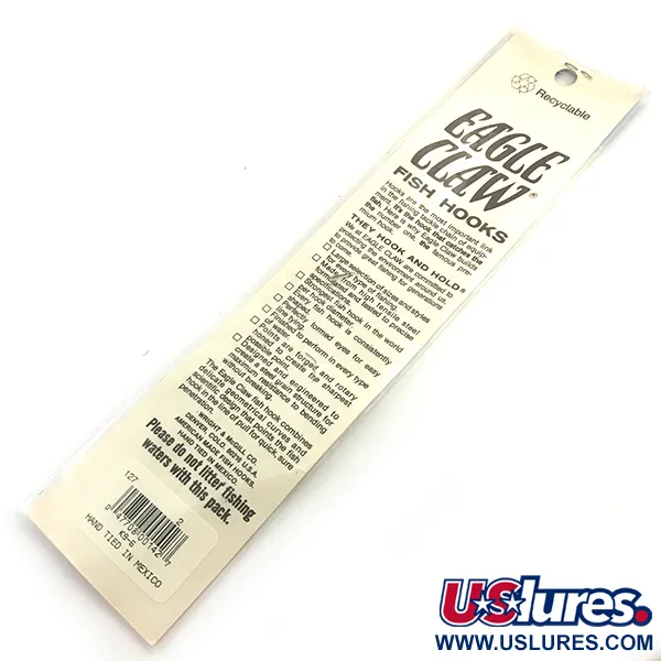 Eagle Claw Snelled Hooks 2 Vorfachhaken, Bronze, 6 Stk., #5973