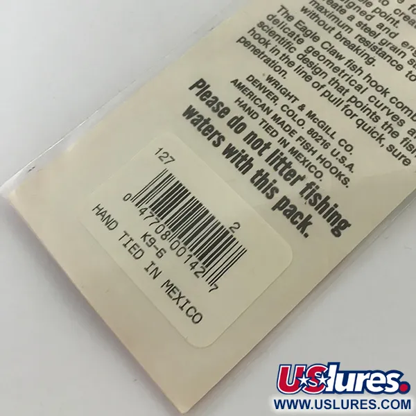 Eagle Claw Snelled Hooks 2 Vorfachhaken, Bronze, 6 Stk., #5973