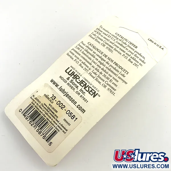 Luhr Jensen Loco 2 Blinker, Weiß-Perlmutt/Hologramm, 7g, #5974