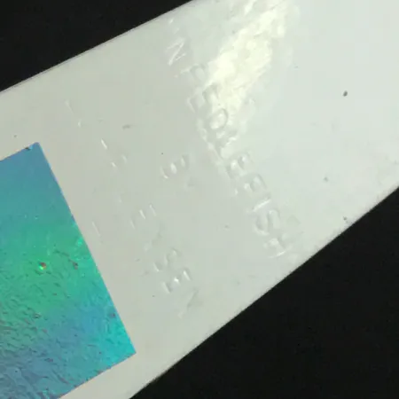 Luhr Jensen Needlefish Schlepplöffel, Weiß/Rot/Gelb/Grün, 11.5g, #5977