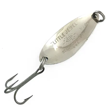 Luhr Jensen Little Jewel Blinker, Gehämmerter Nickel/Blau, 9g, #5997