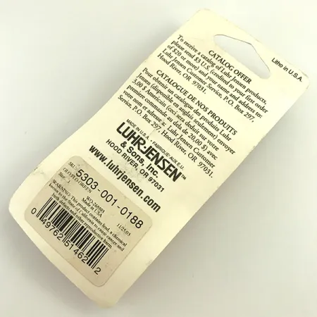 Luhr Jensen Loco 1Glow Blinker, Weiß/Grün, 4g, UV Glow, #5303-001-0188