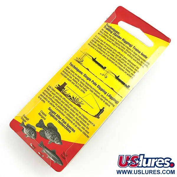 Johnson Crappie Buster Shad Tubes UV Gummiköder, Blue/Green/Glitter, #6021