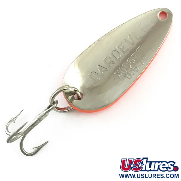 Eppinger Dardevle Midget Blinker, Red / Black / Nickel, 6g, UV, #6027