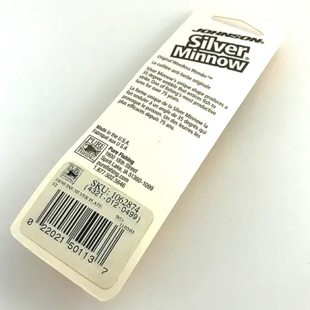 Johnson Silver Minnow Krautschutz-Blinker, Silber, 14g, Spinnerblatt, #7548