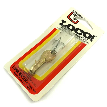 Luhr Jensen Loco 1 Blinker, Gold, 4g, Prism Lite, #6052