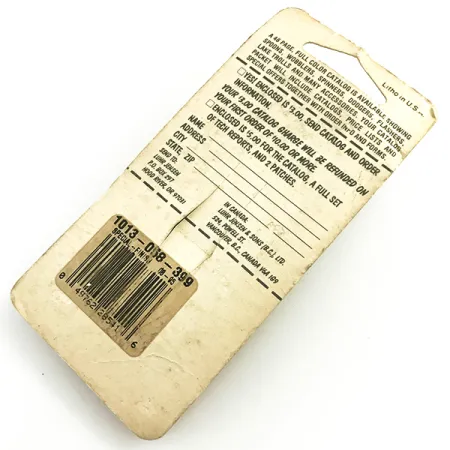 Krocodile Stubby Luhr Jensen Blinker, Red / Nickel, 18g, Vintage, #6053