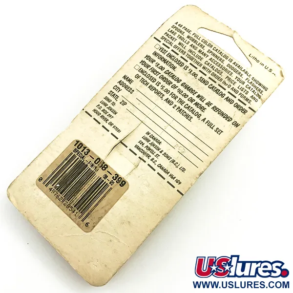 Krocodile Stubby Luhr Jensen Blinker, Red / Nickel, 18g, Vintage, #6053