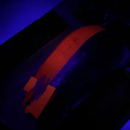 Krocodile Stubby Luhr Jensen Blinker, Red / Nickel, 18g, Vintage, #6053