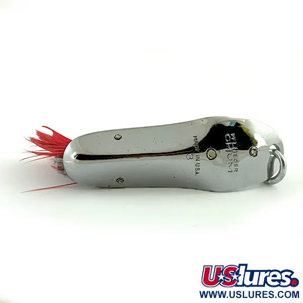 Pflueger Chum 3 Krautblinker, Nickel / Rot, 14g, krautfrei, #6062