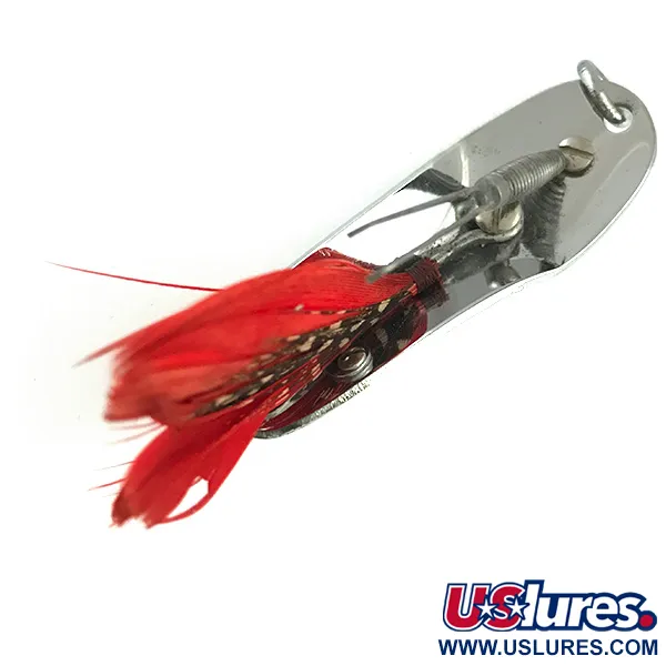 Pflueger Chum 3 Krautblinker, Nickel / Rot, 14g, krautfrei, #6062