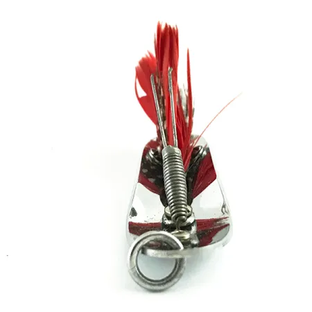 Pflueger Chum 3 Krautblinker, Nickel / Rot, 14g, krautfrei, #6062