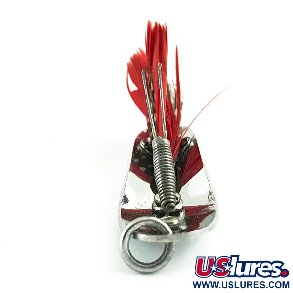 Pflueger Chum 3 Krautblinker, Nickel / Rot, 14g, krautfrei, #6062