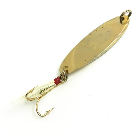 Weber MrChamp Blinker, Gold, 14g, Gefiederter Drilling, #6068