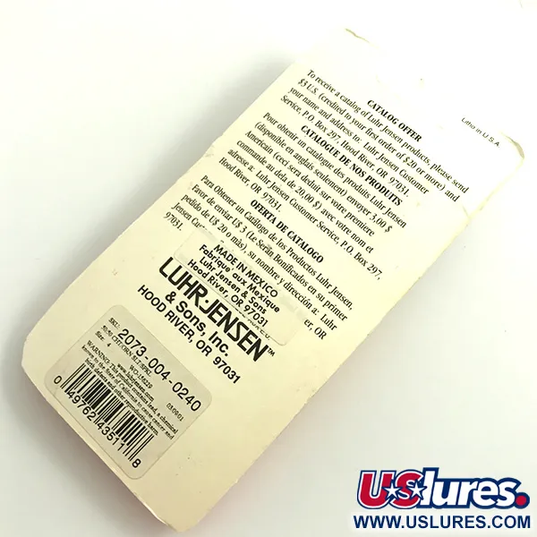 Luhr Jensen Tee Spoon Spinner, Grün/Neon-Gelb, 14g, UV-aktiv, #6069