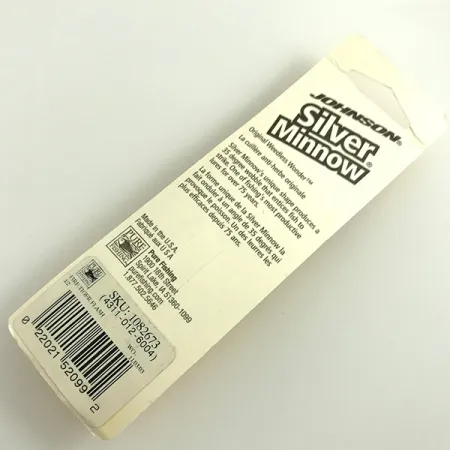 Johnson Weedless Silver Minnow Blinker, Fire Tiger/Nickel, 14g, #6308