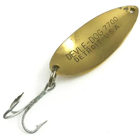 Dardevle Devle Dog 7700 Blinker, Five of Diamonds, 14g, Messing, #6073