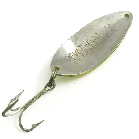 Dardevle Devle Dog 7700 UV Blinker, Gelb/Rot, 14g, UV-Lack, #6075