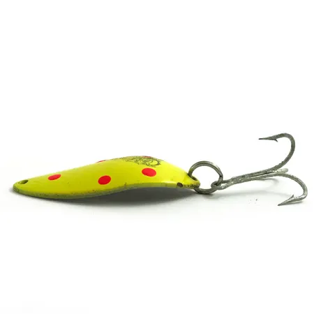 Dardevle Devle Dog 7700 UV Blinker, Gelb/Rot, 14g, UV-Lack, #6075