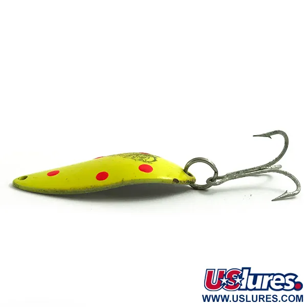 Dardevle Devle Dog 7700 UV Blinker, Gelb/Rot, 14g, UV-Lack, #6075