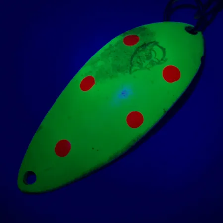 Dardevle Devle Dog 7700 UV Blinker, Gelb/Rot, 14g, UV-Lack, #6075