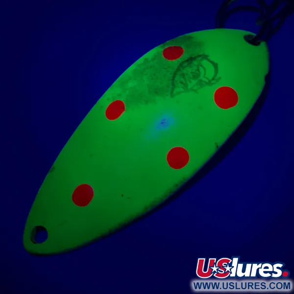 Dardevle Devle Dog 7700 UV Blinker, Gelb/Rot, 14g, UV-Lack, #6075