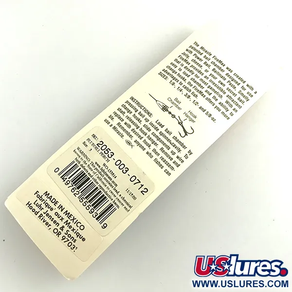 Luhr Jensen Fire Max Miracle 2 Spinner, Gold, 7g, Duftkammer, #6083