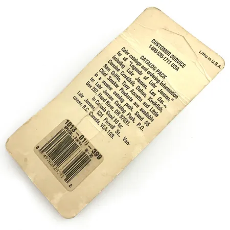 Luhr Jensen Krocodile Stubby UV Blinker, Nickel/Orange/UV, 5g, #6085