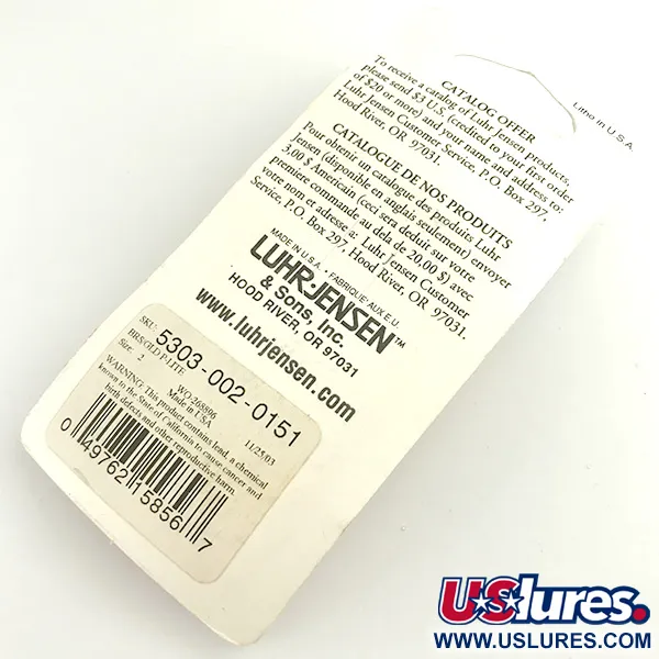 Luhr Jensen Loco 2 Blinker, Gold, 7g, Hammerschlag-Optik, #6100