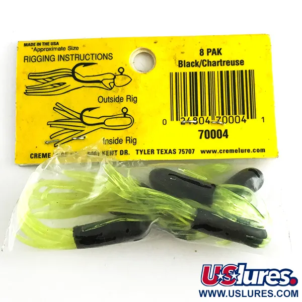 Creme Maxi Tail soft bait UV Köder, Black/Green UV, 5cm, #6145