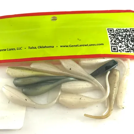 Bobby Garland Baby Shad Gummiköder, Weiß/Grau/Grün, 5cm, UV, #6146