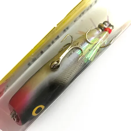 Luhr Jensen P.J.POP Holz-Popper, Silber / Schwarz, 17g, Holz, #6151