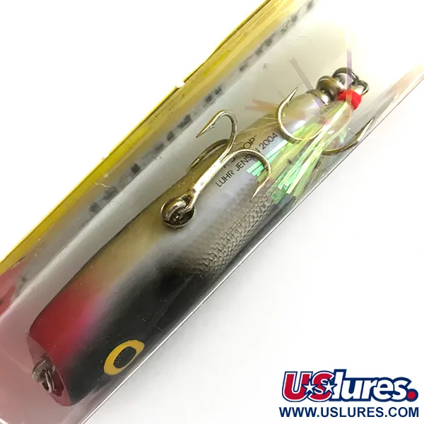 Luhr Jensen P.J.POP Holz-Popper, Silber / Schwarz, 17g, Holz, #6151