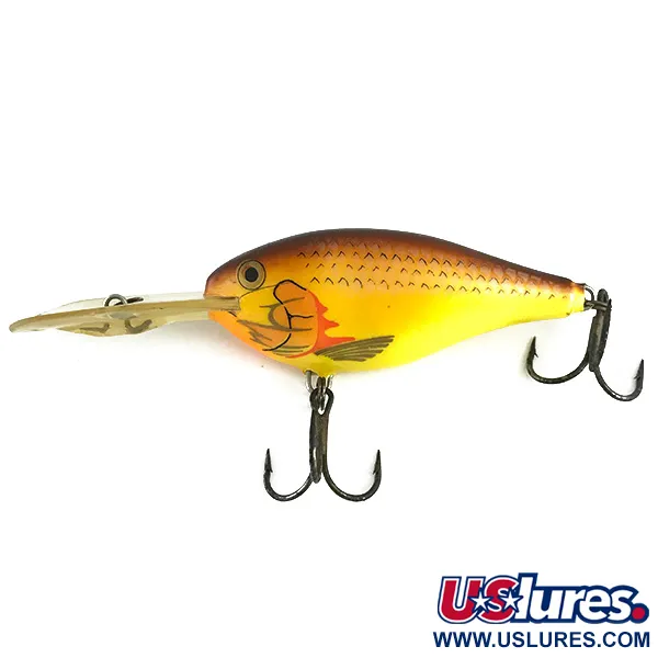 Rapala Risto Rap Wobbler, Yellow / Brown, 16g, UV-aktiv, #6163