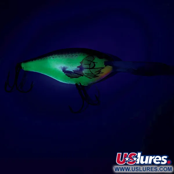 Rapala Risto Rap Wobbler, Yellow / Brown, 16g, UV-aktiv, #6163