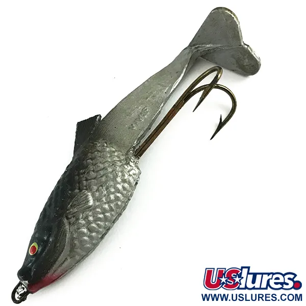 Vivif Swim Bait, Schwarz-Silber, 10g, Living Tail Design, #6165