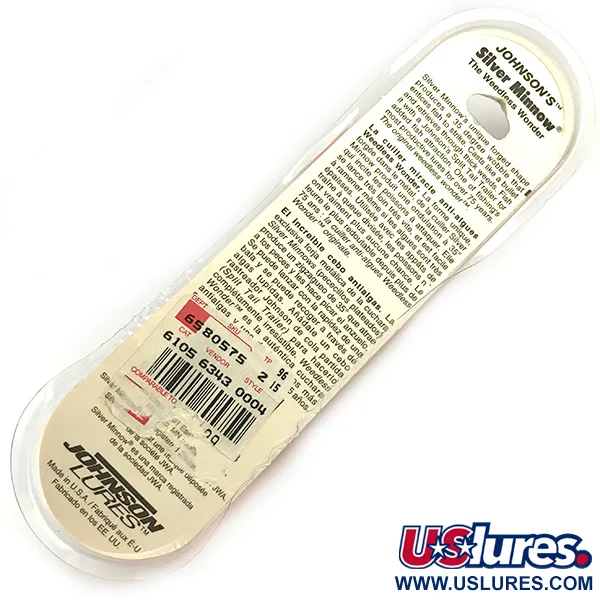 Johnson Silver Minnow Krautblinker, Orange/Gelb, 21g, UV-Glow, #6192