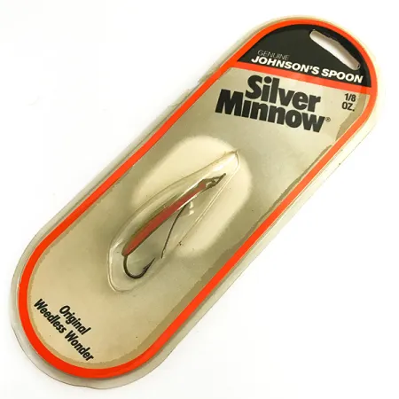 Weedless Johnson Silver Minnow Krautblinker, Grün/Orange/Nickel, #6193