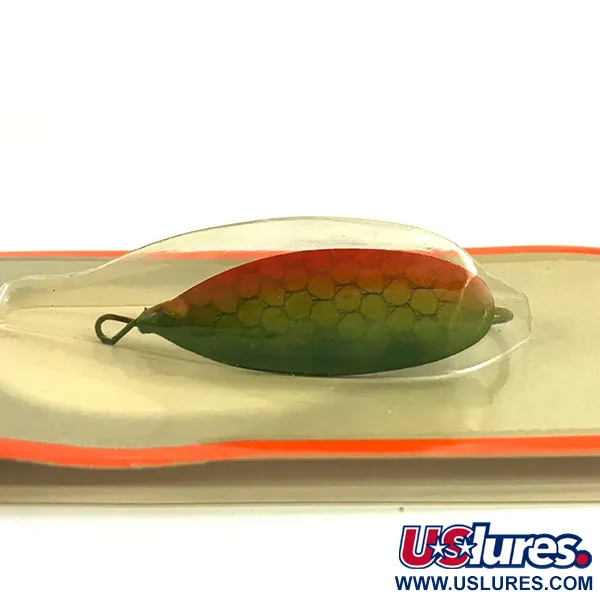 Weedless Johnson Silver Minnow Krautblinker, Grün/Orange/Nickel, #6193
