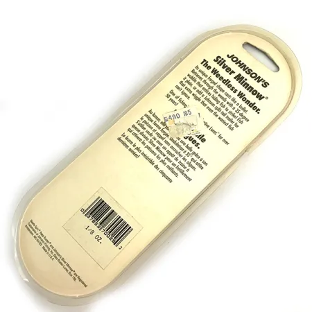 Weedless Johnson Silver Minnow Krautblinker, Grün/Orange/Nickel, #6193