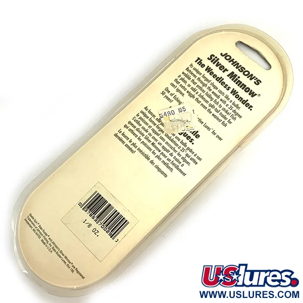 Weedless Johnson Silver Minnow Krautblinker, Grün/Orange/Nickel, #6193