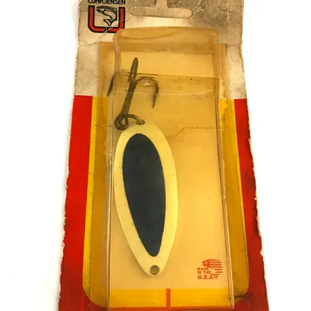 Luhr Jensen Krocodile Stubby Blinker, Weiß / Blau, 24g, Kompakt, #6197