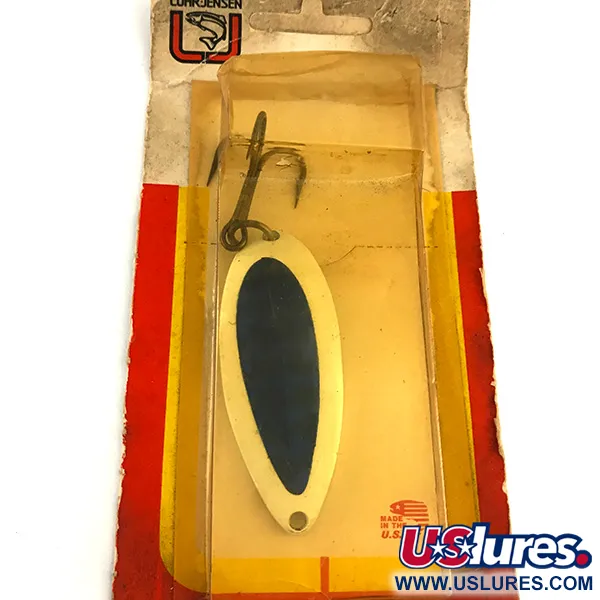 Luhr Jensen Krocodile Stubby Blinker, Weiß / Blau, 24g, Kompakt, #6197